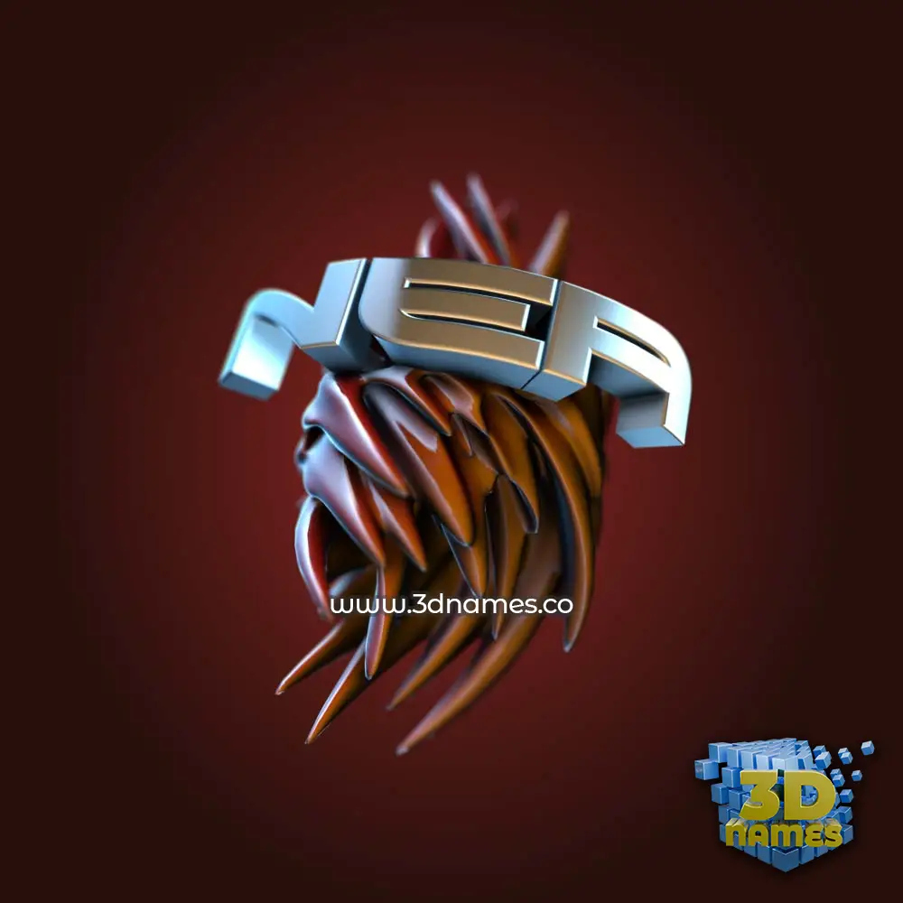 nea in Red Twisted style - 3D name wallpaper