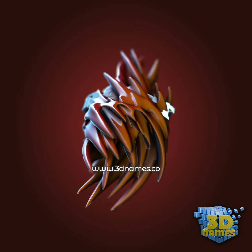 near in Red Twisted style - 3D name wallpaper