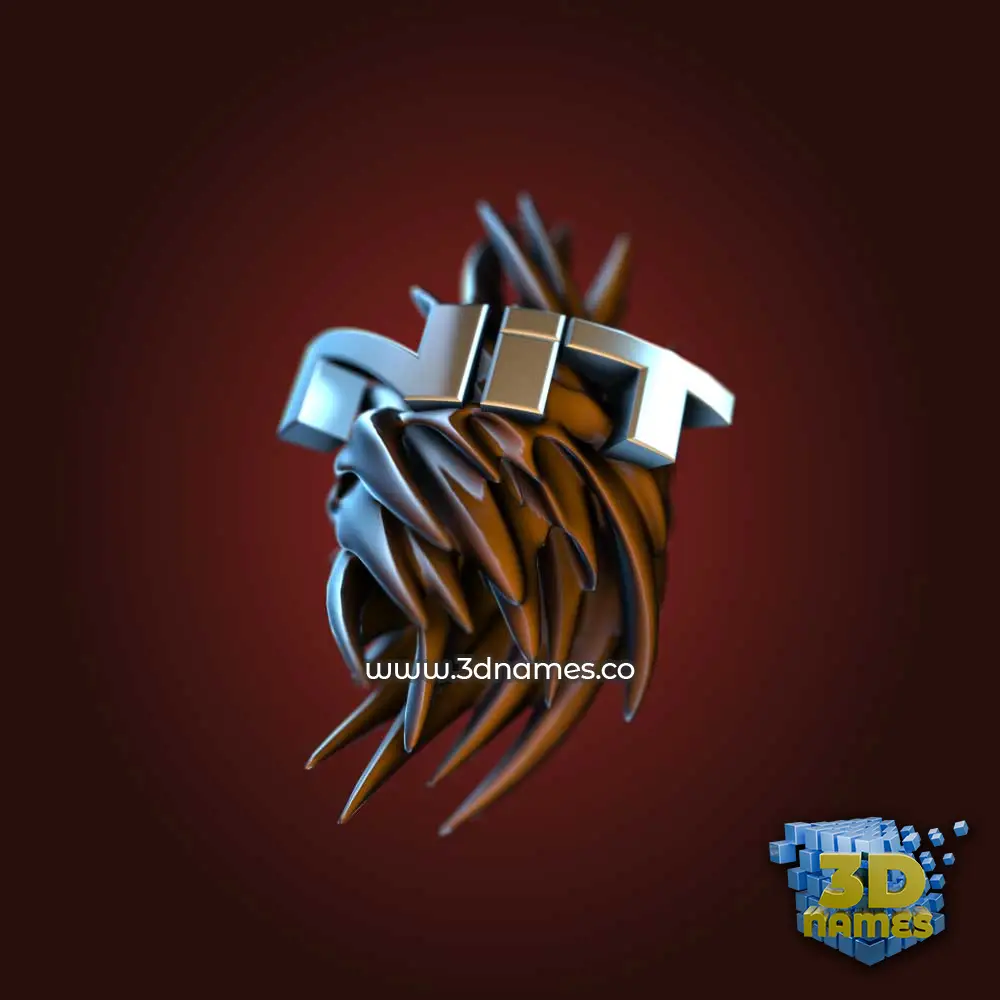 nit in Red Twisted style - 3D name wallpaper
