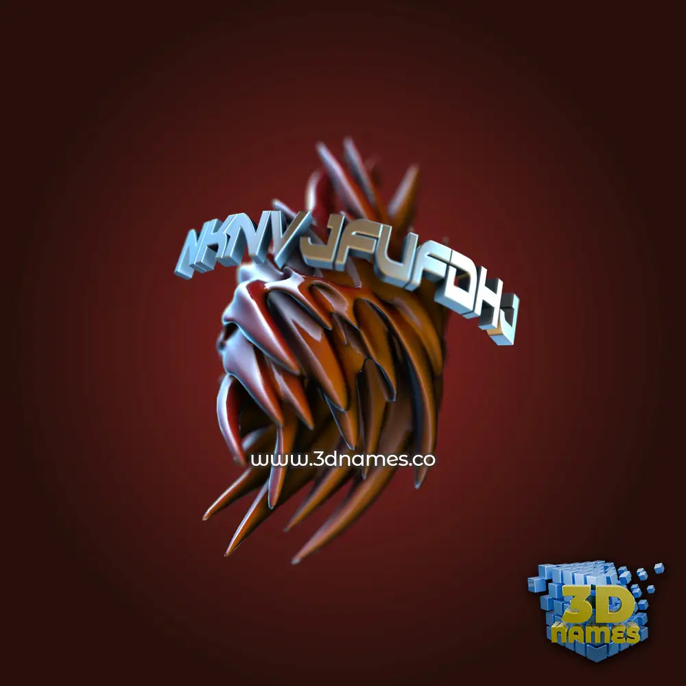 nknvjfufdhj in Red Twisted style - 3D name wallpaper