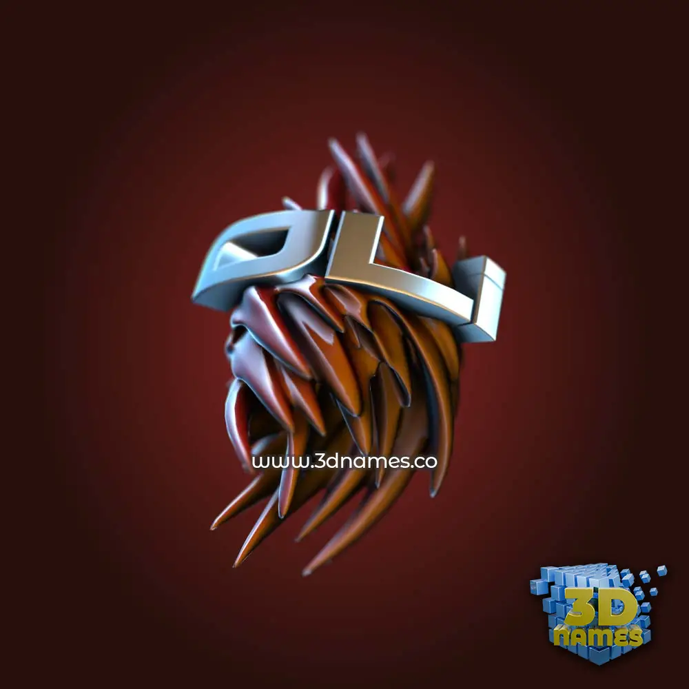 oli in Red Twisted style - 3D name wallpaper