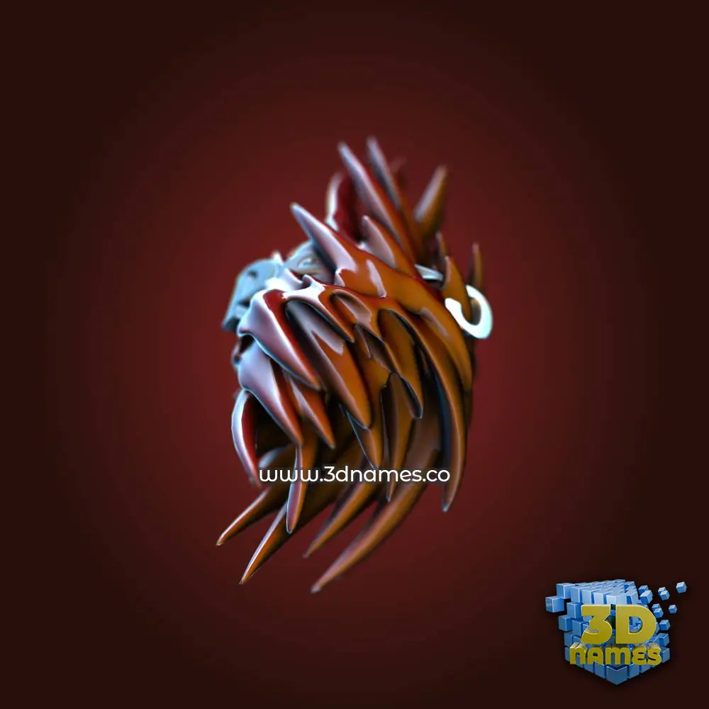 peko in Red Twisted style - 3D name wallpaper