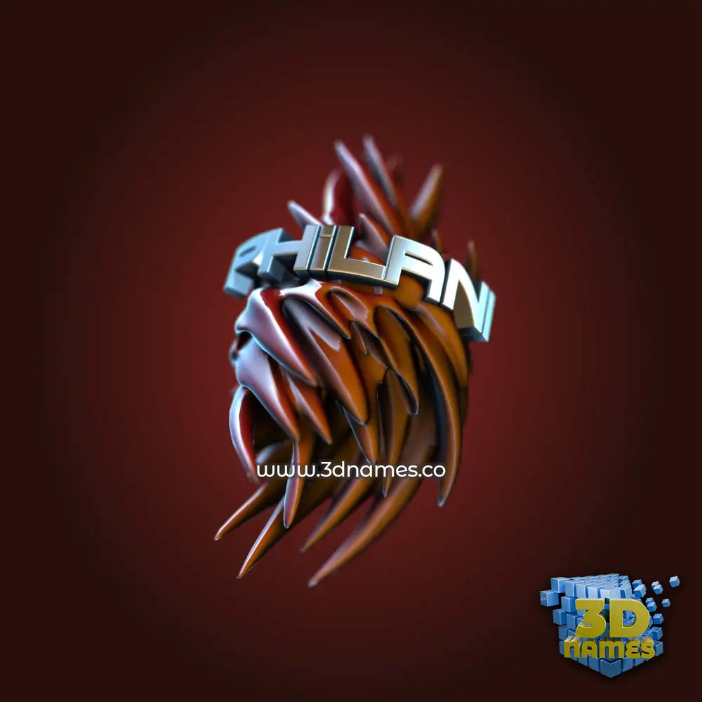 philani in Red Twisted style - 3D name wallpaper