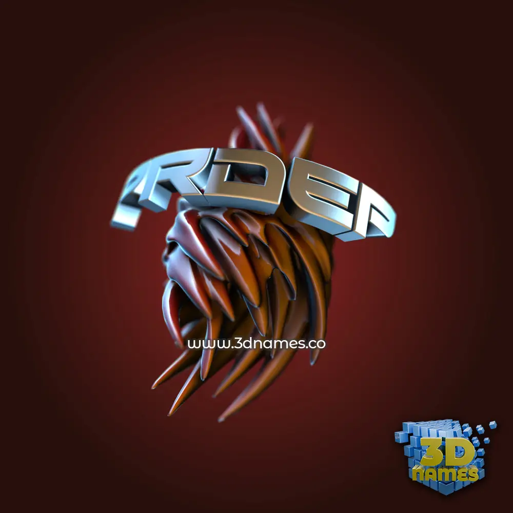 prdep in Red Twisted style - 3D name wallpaper