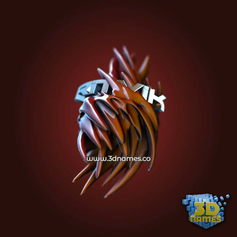 ritvik in Red Twisted style - 3D name wallpaper