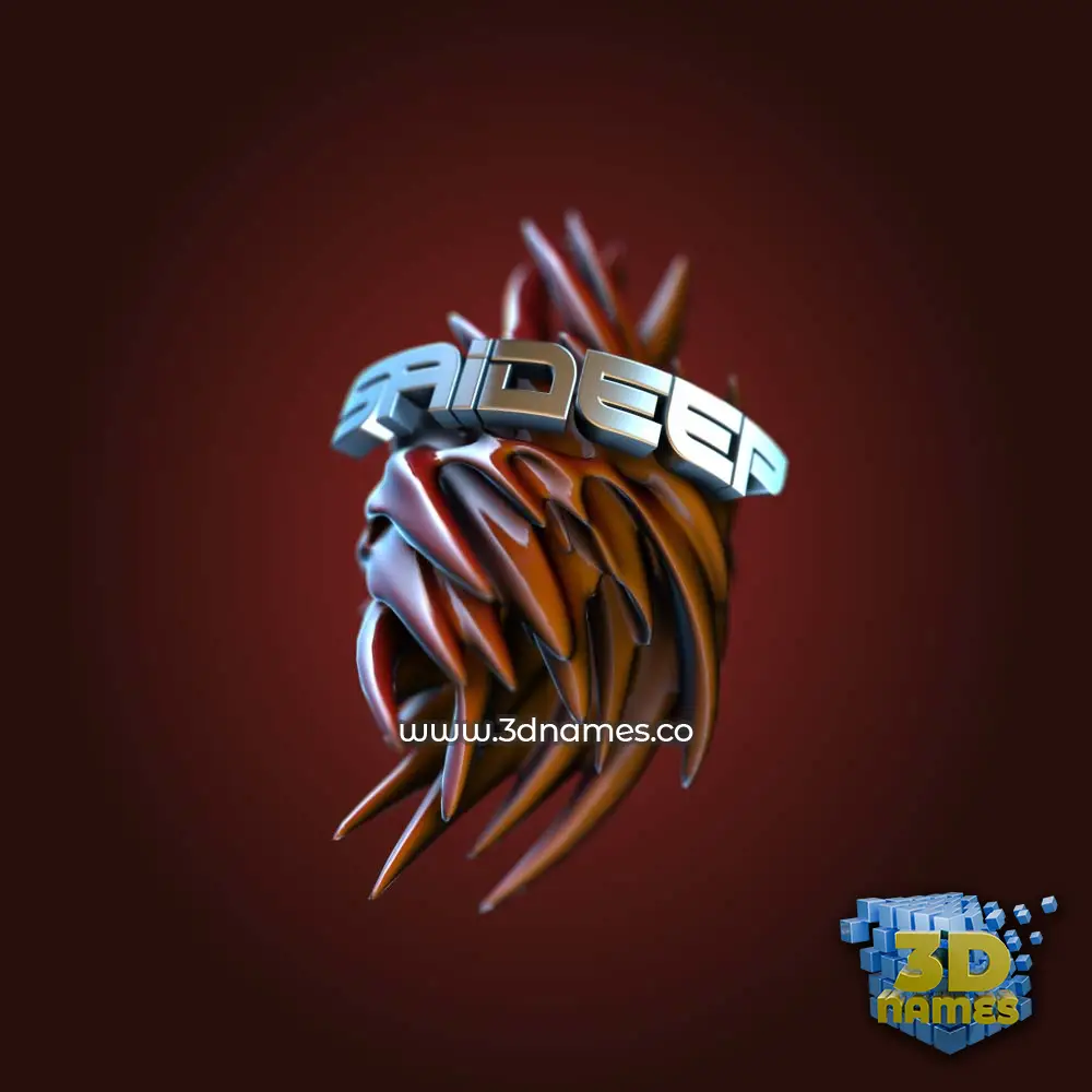 saideep in Red Twisted style - 3D name wallpaper