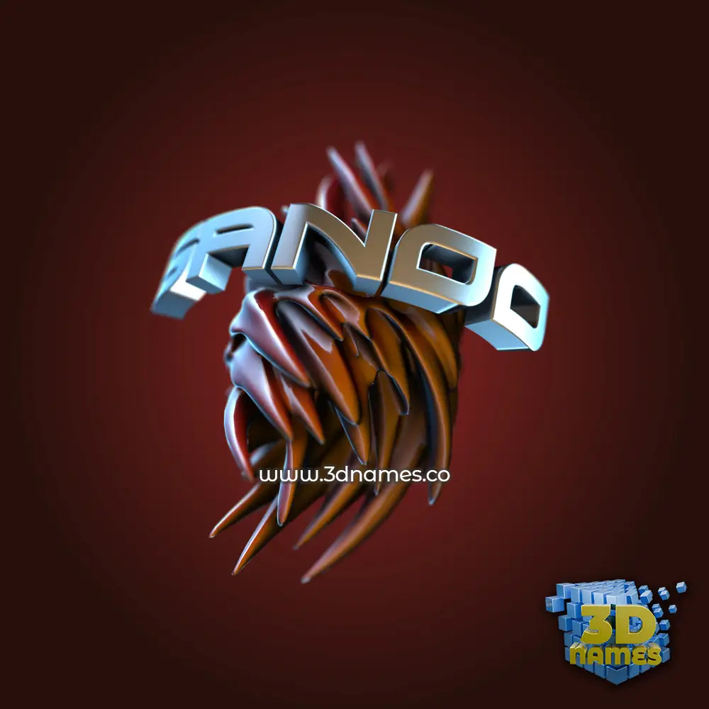 sanoo in Red Twisted style - 3D name wallpaper