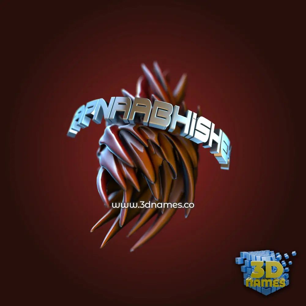 sapnaabhishek in Red Twisted style - 3D name wallpaper