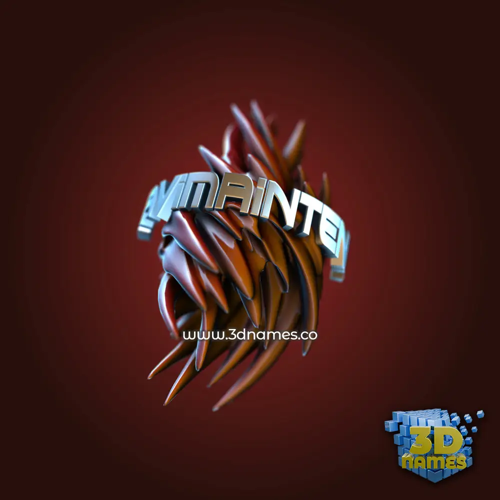 savimaintena in Red Twisted style - 3D name wallpaper