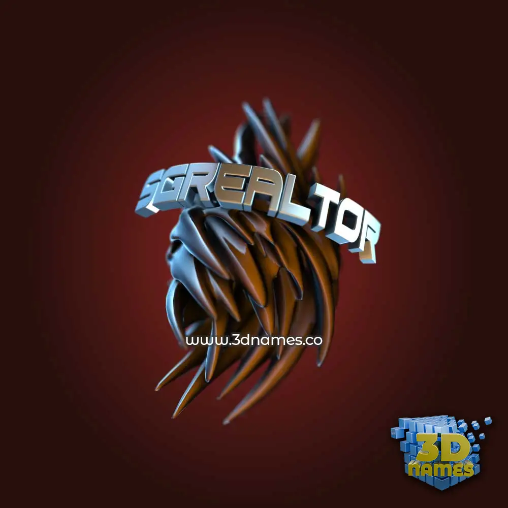 sgrealtor in Red Twisted style - 3D name wallpaper