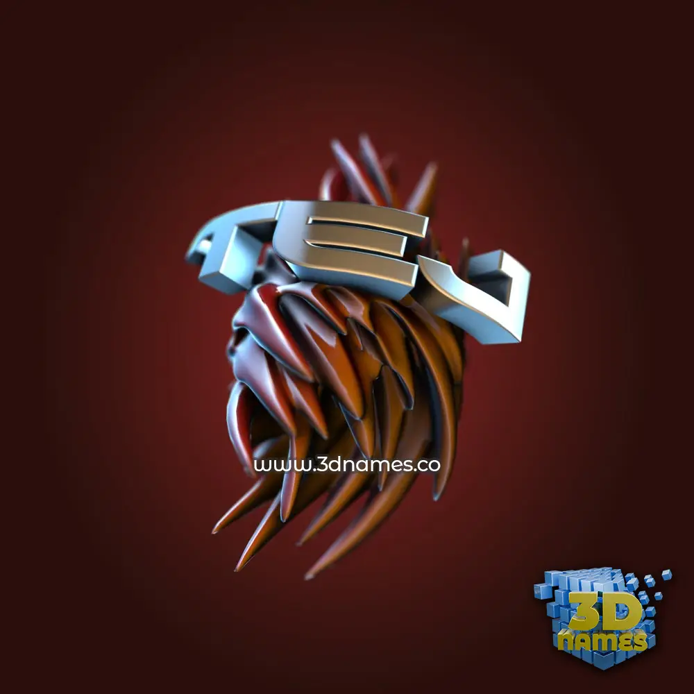 tej in Red Twisted style - 3D name wallpaper