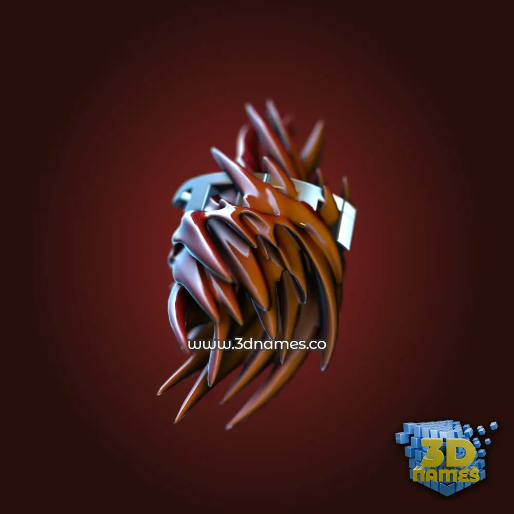 titi in Red Twisted style - 3D name wallpaper