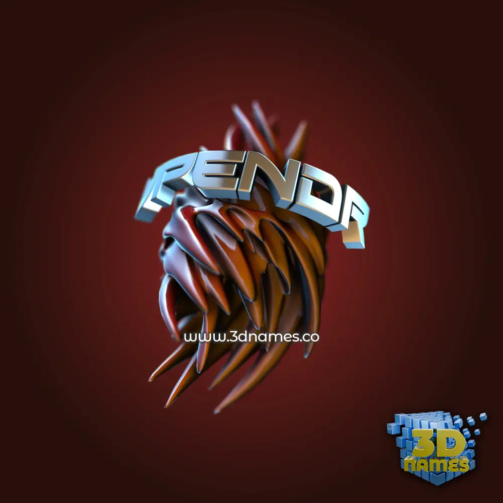 upendr in Red Twisted style - 3D name wallpaper
