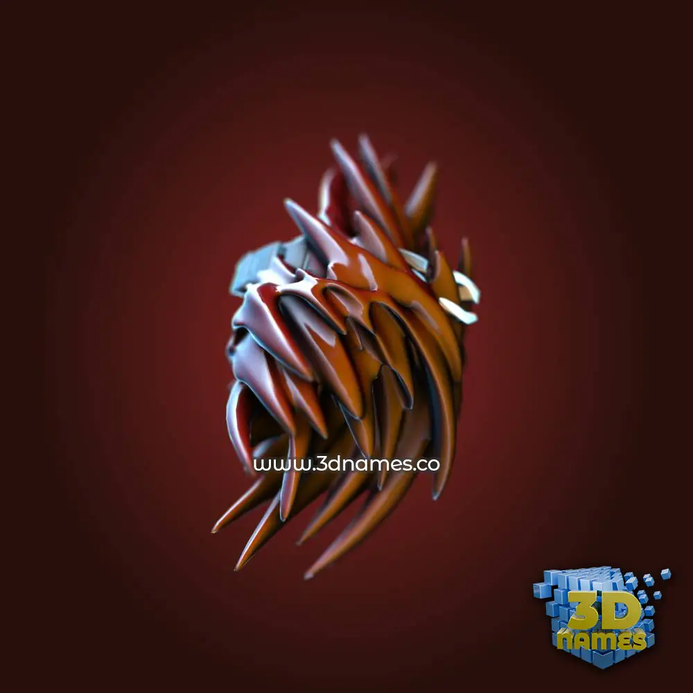upsc in Red Twisted style - 3D name wallpaper