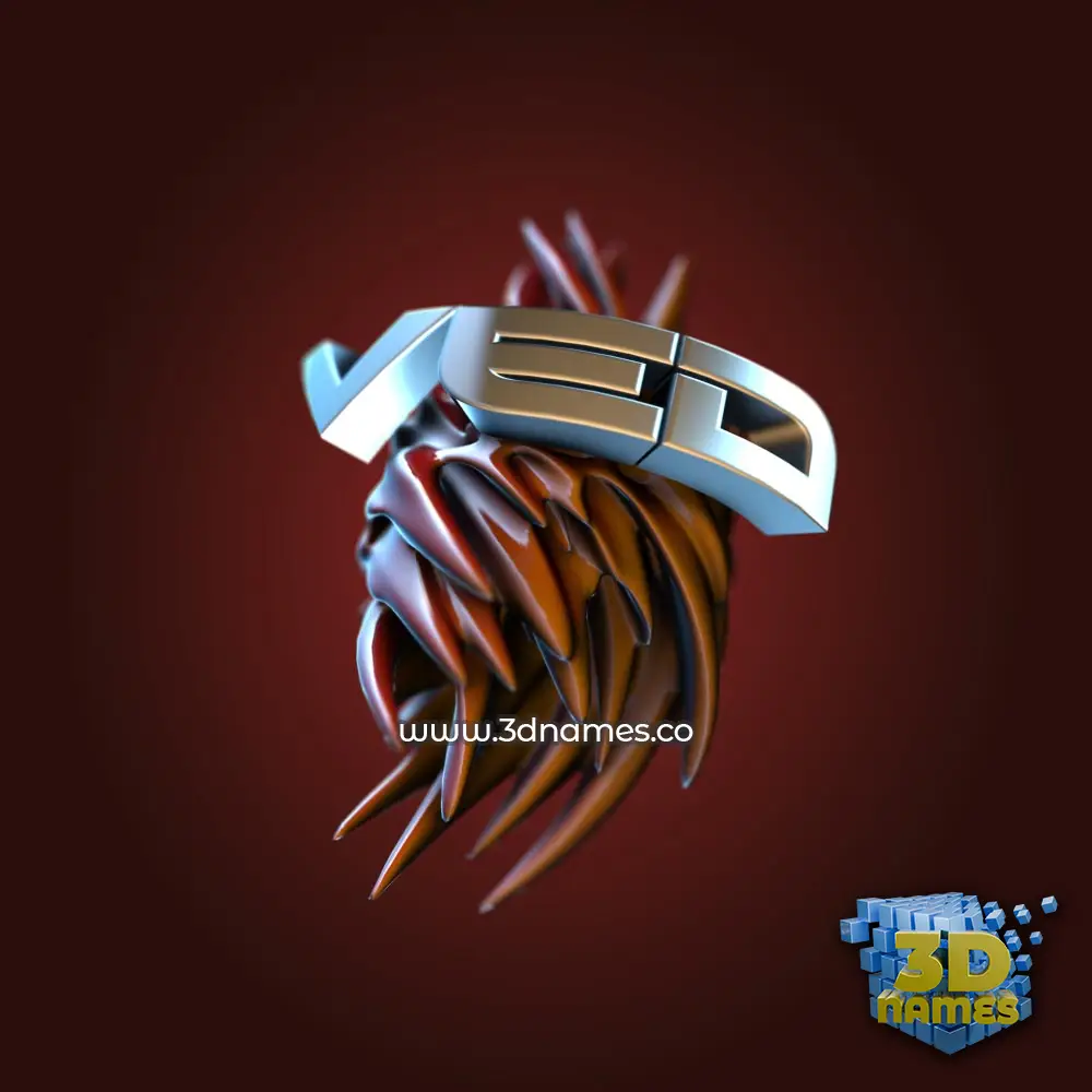 ved in Red Twisted style - 3D name wallpaper