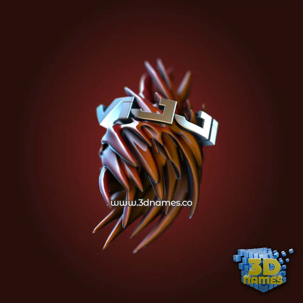 vijji in Red Twisted style - 3D name wallpaper