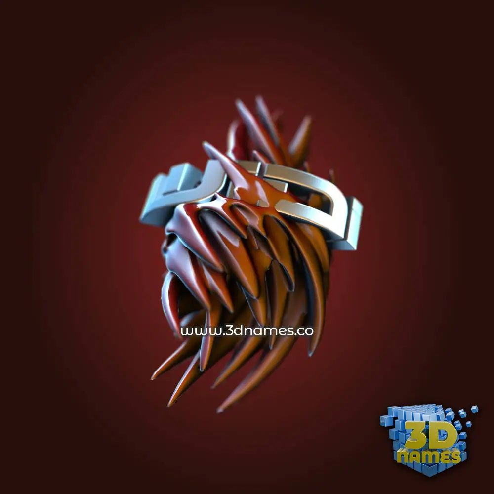 widi in Red Twisted style - 3D name wallpaper