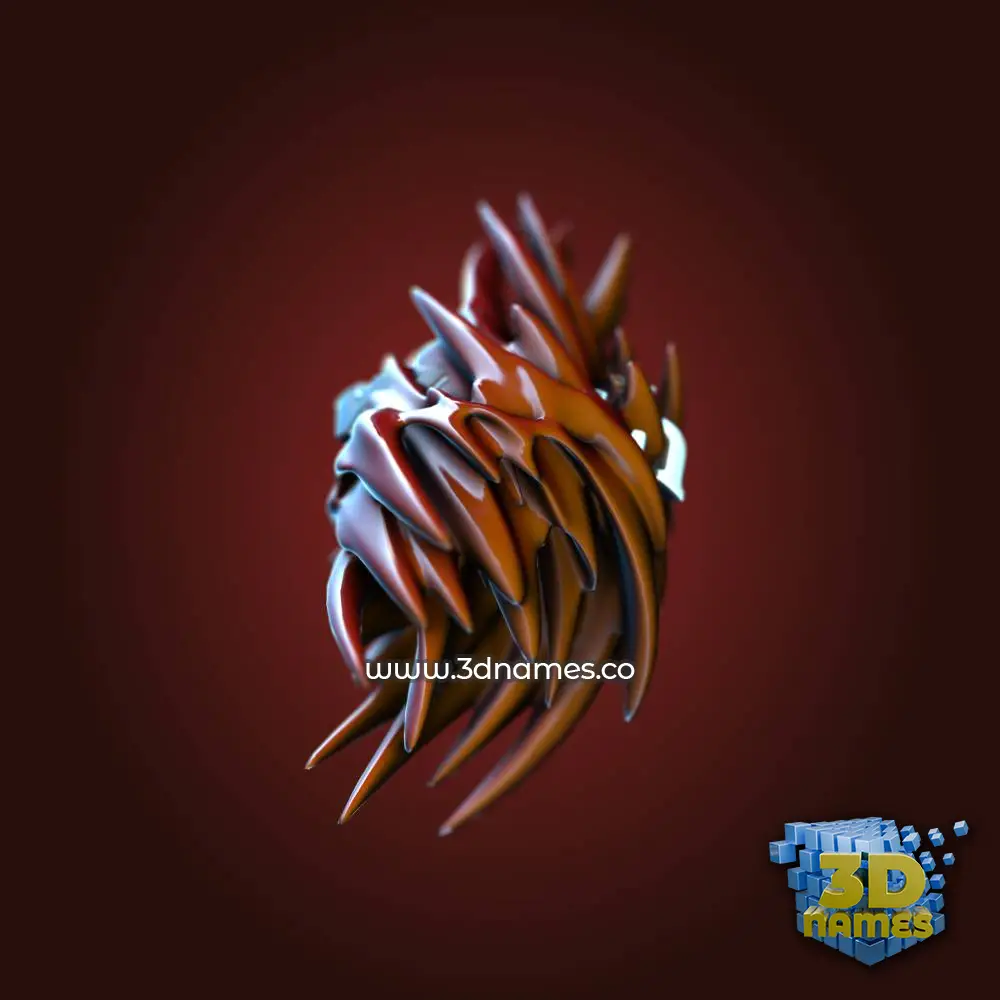with in Red Twisted style - 3D name wallpaper