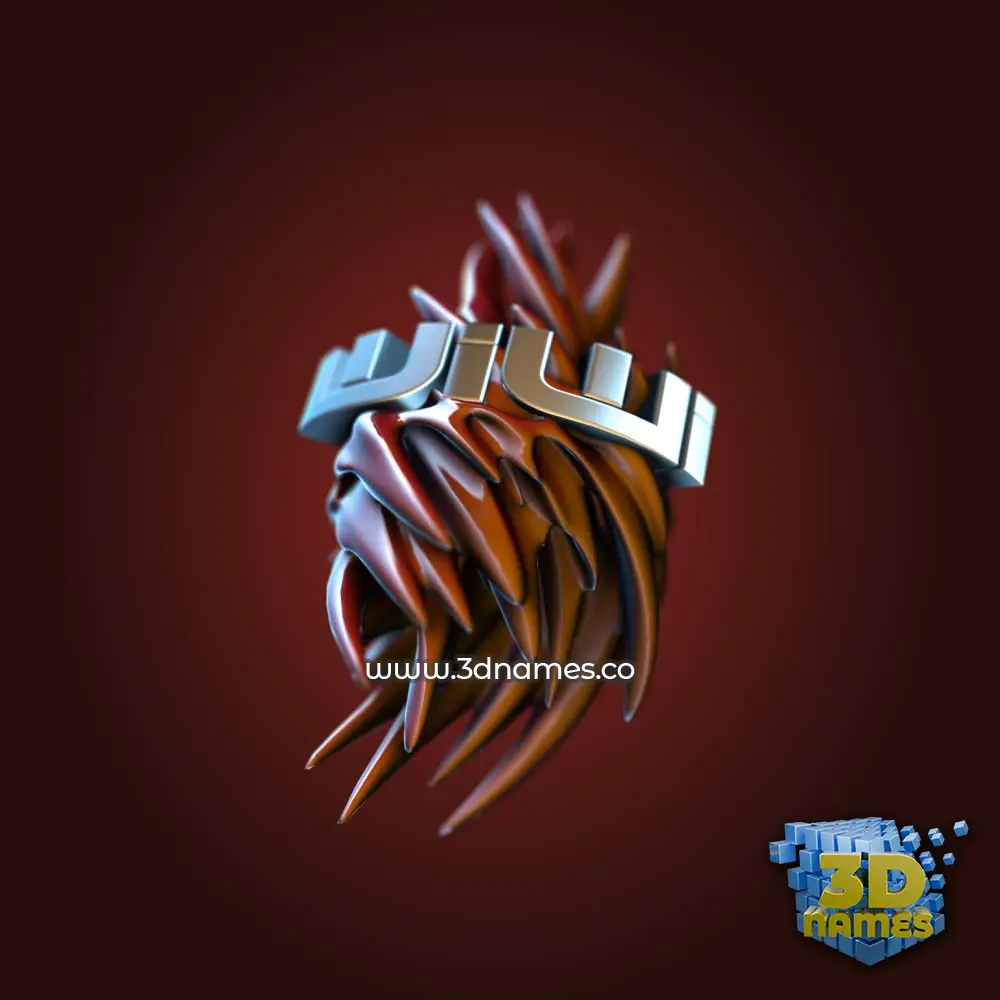wiwi in Red Twisted style - 3D name wallpaper