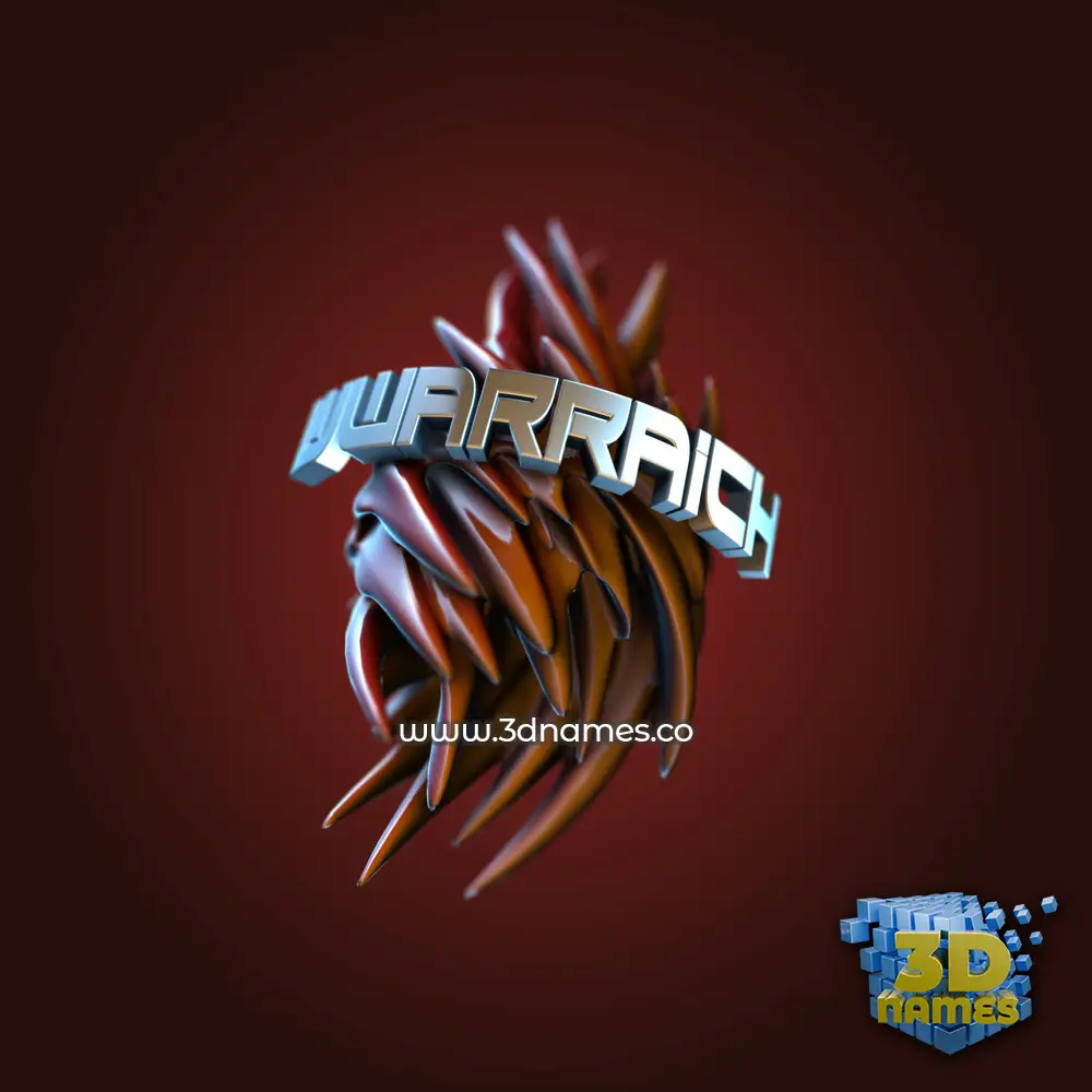 wwarraich in Red Twisted style - 3D name wallpaper