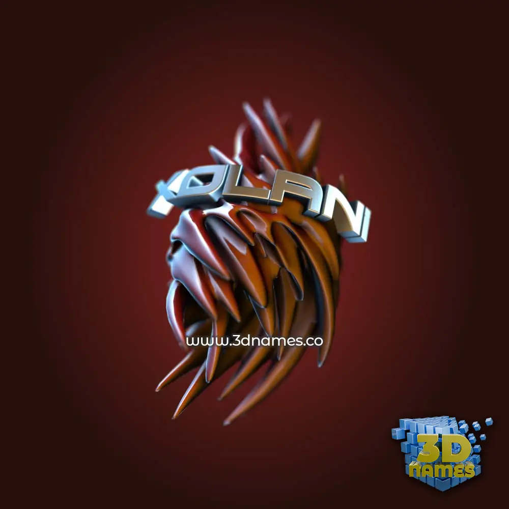 xolani in Red Twisted style - 3D name wallpaper