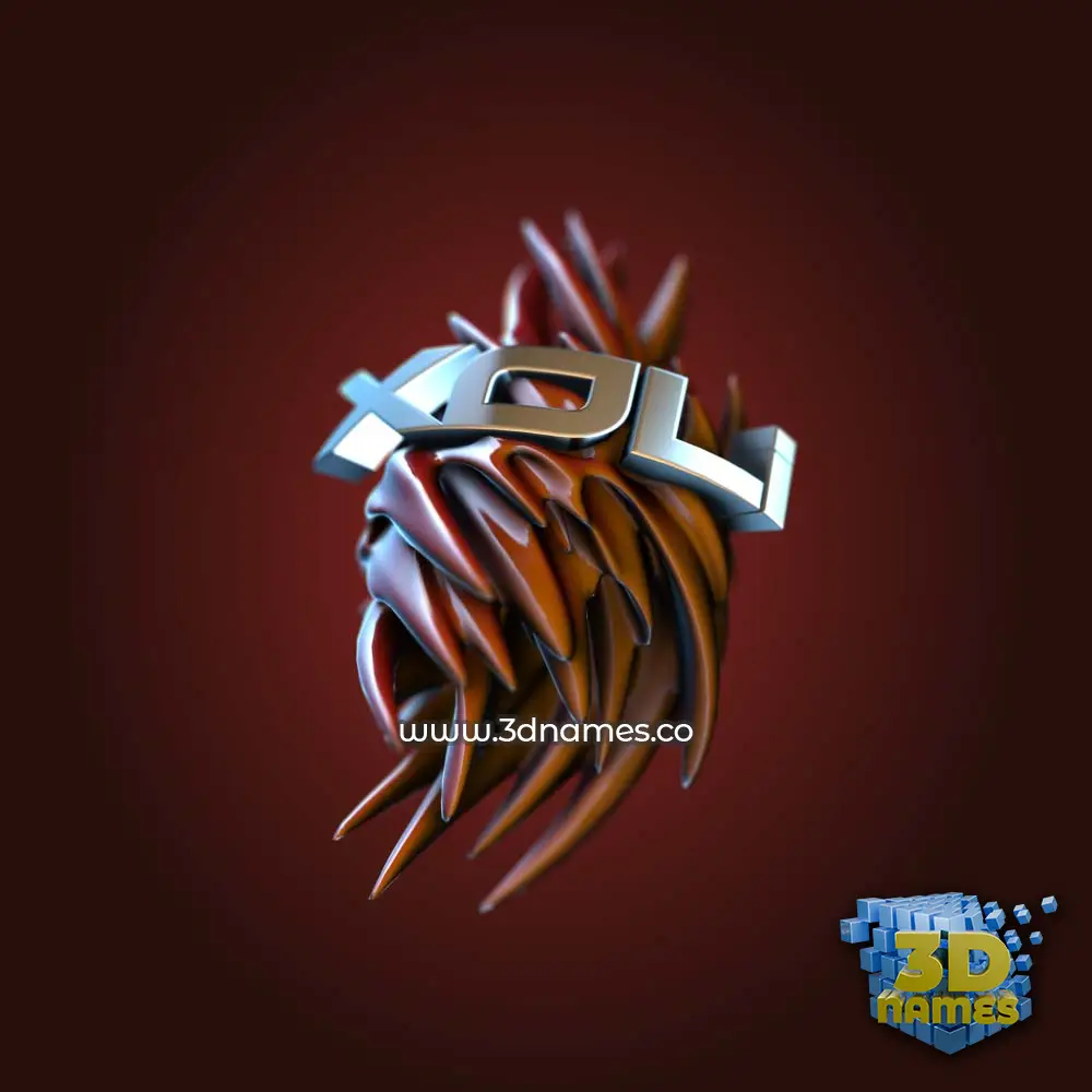 xoli in Red Twisted style - 3D name wallpaper
