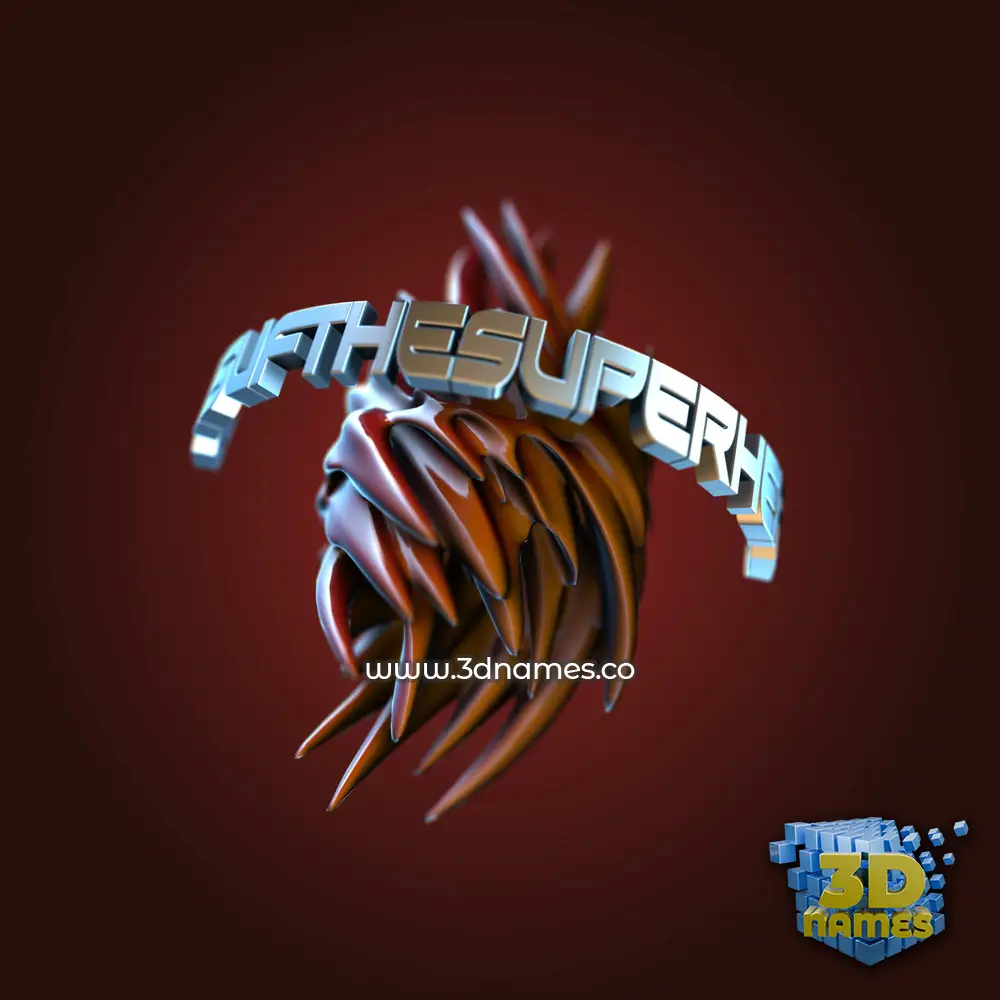 yusufthesuperhero in Red Twisted style - 3D name wallpaper