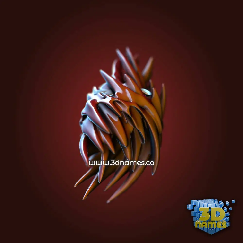 zf in Red Twisted style - 3D name wallpaper