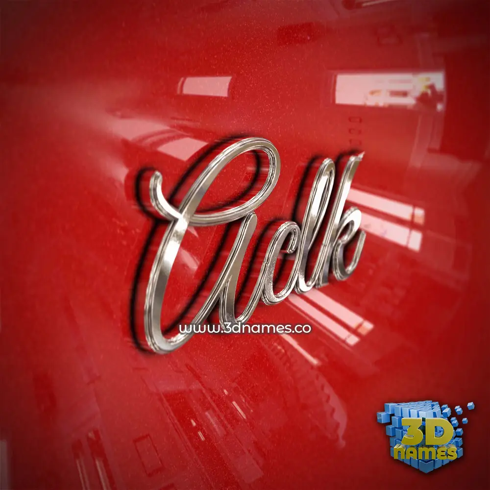 aclk in Car Paint style - 3D name wallpaper
