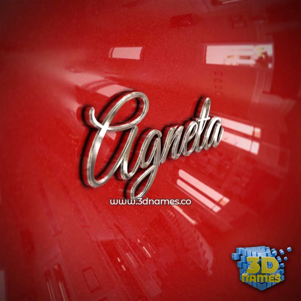 agneta in Car Paint style - 3D name wallpaper