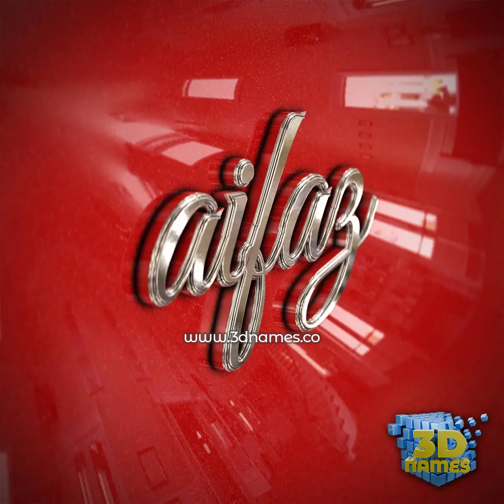 aifaz in Car Paint style - 3D name wallpaper