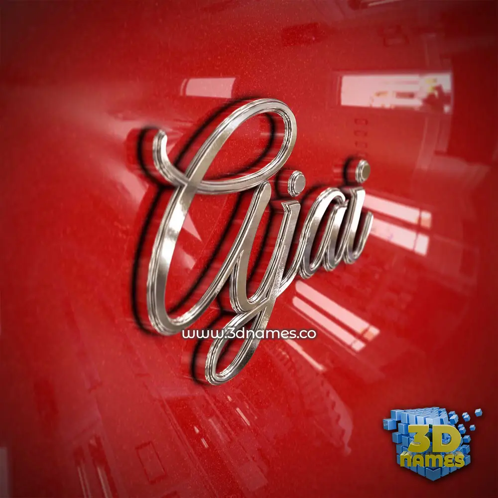 ajai in Car Paint style - 3D name wallpaper