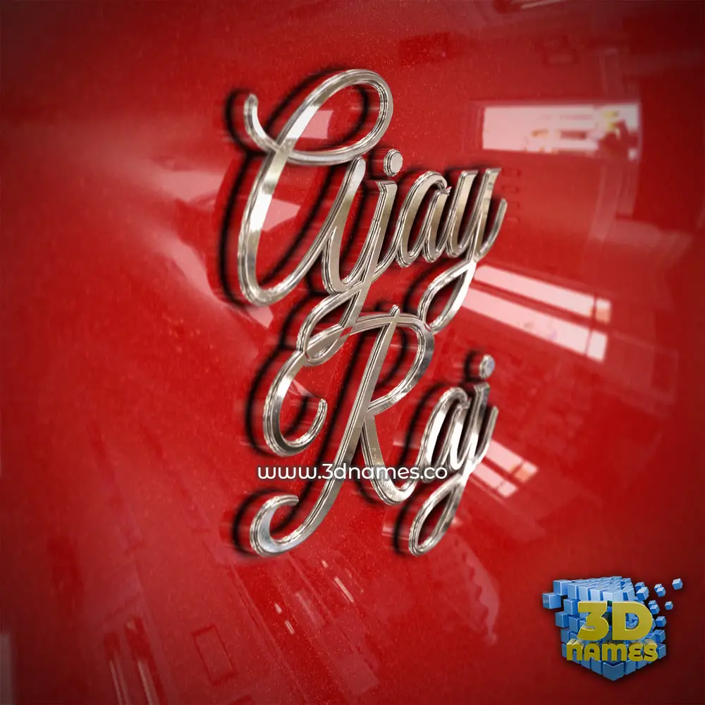 ajay raj in Car Paint style - 3D name wallpaper