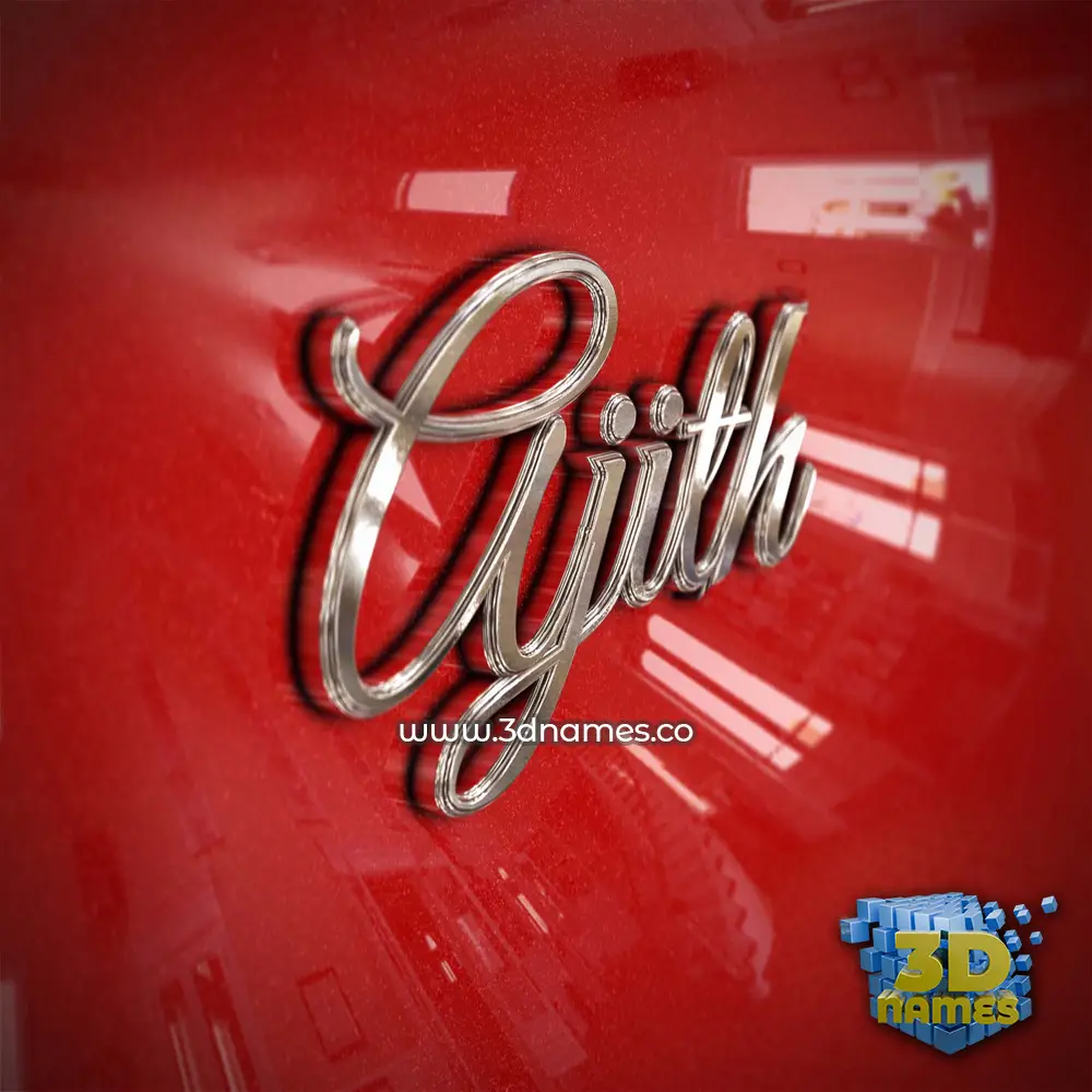 ajith in Car Paint style - 3D name wallpaper