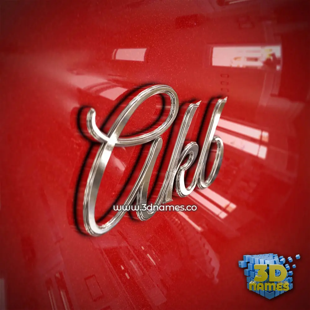 akb in Car Paint style - 3D name wallpaper