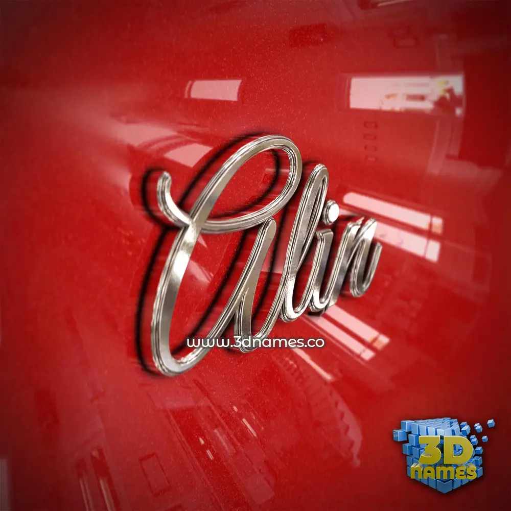 alin in Car Paint style - 3D name wallpaper