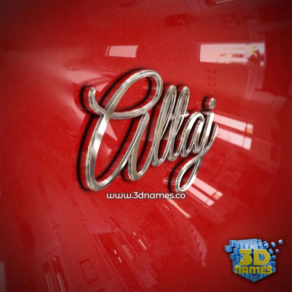 altaj in Car Paint style - 3D name wallpaper