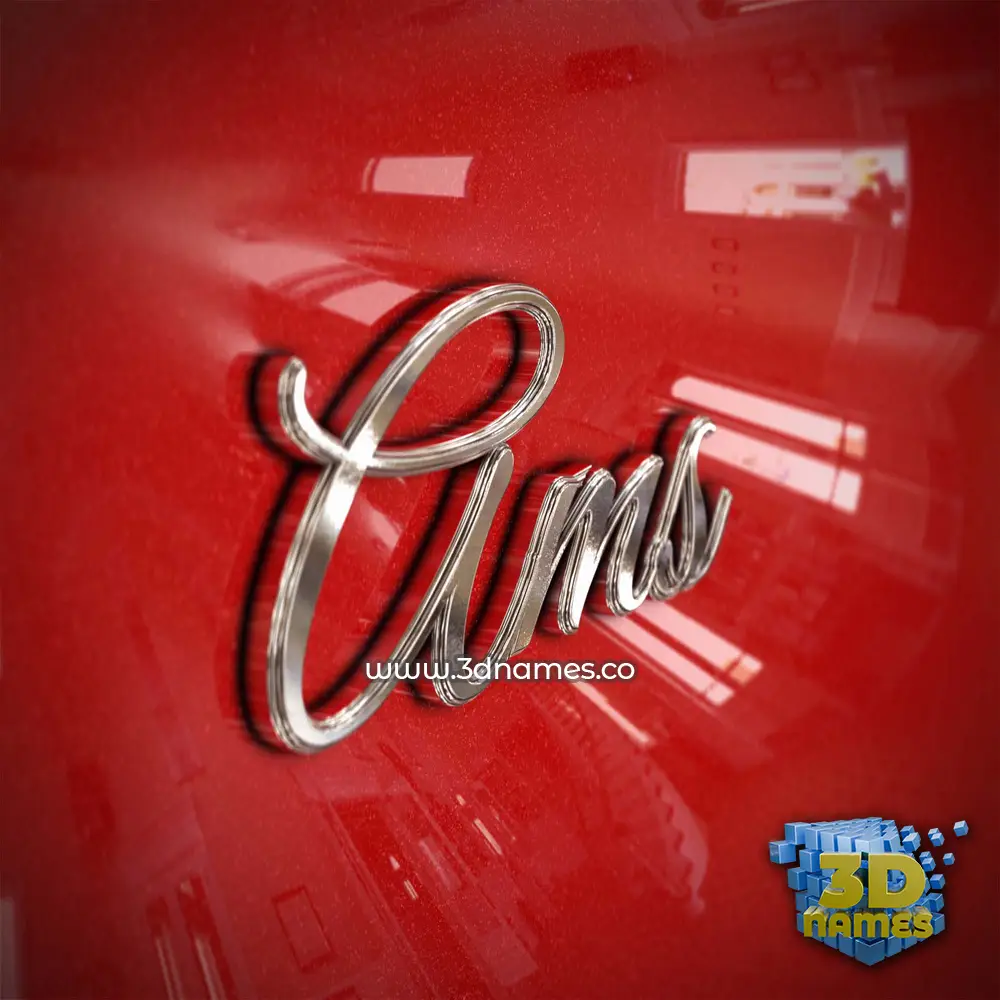 ams in Car Paint style - 3D name wallpaper