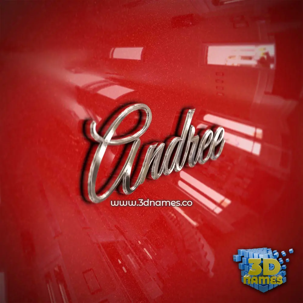 andree in Car Paint style - 3D name wallpaper