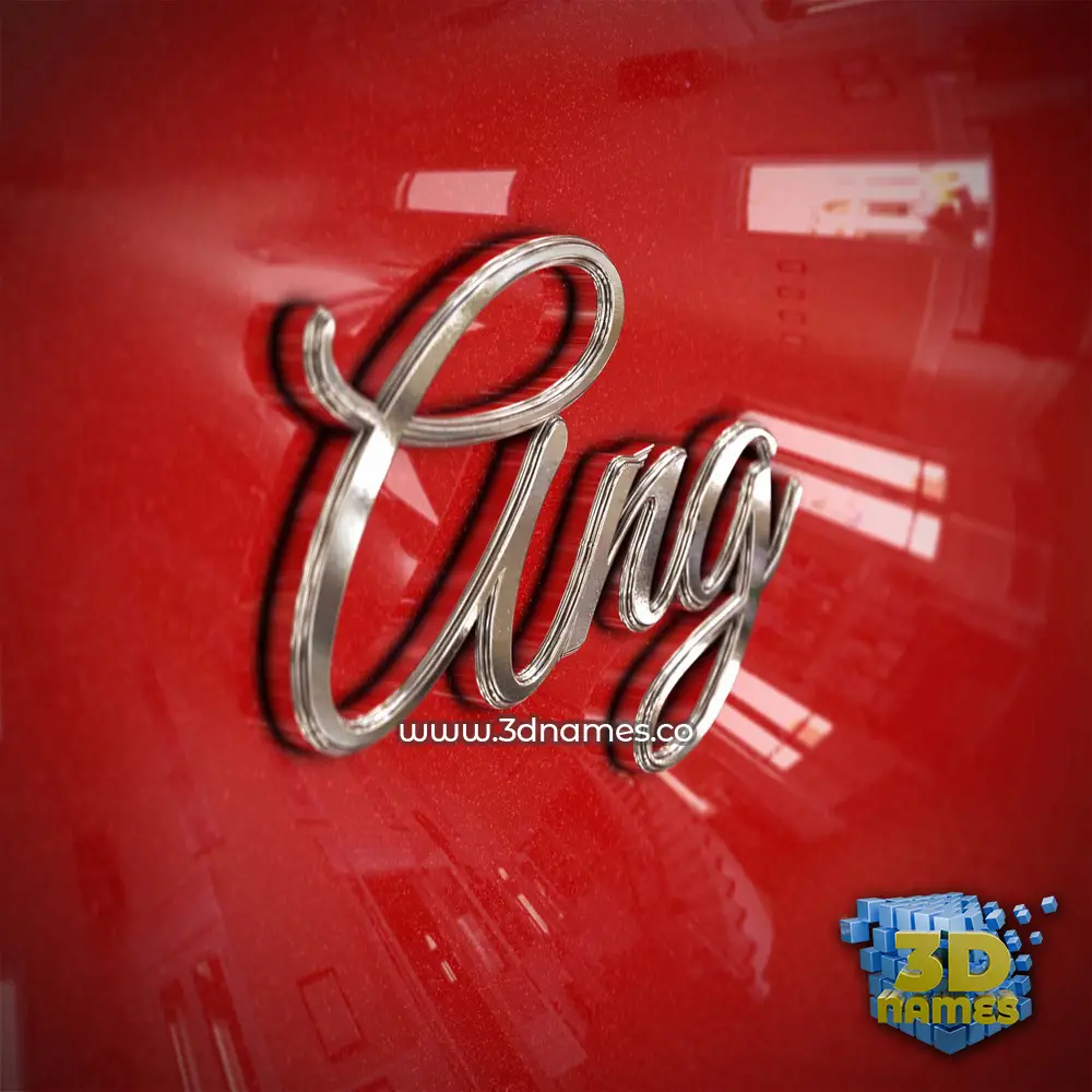 ang in Car Paint style - 3D name wallpaper