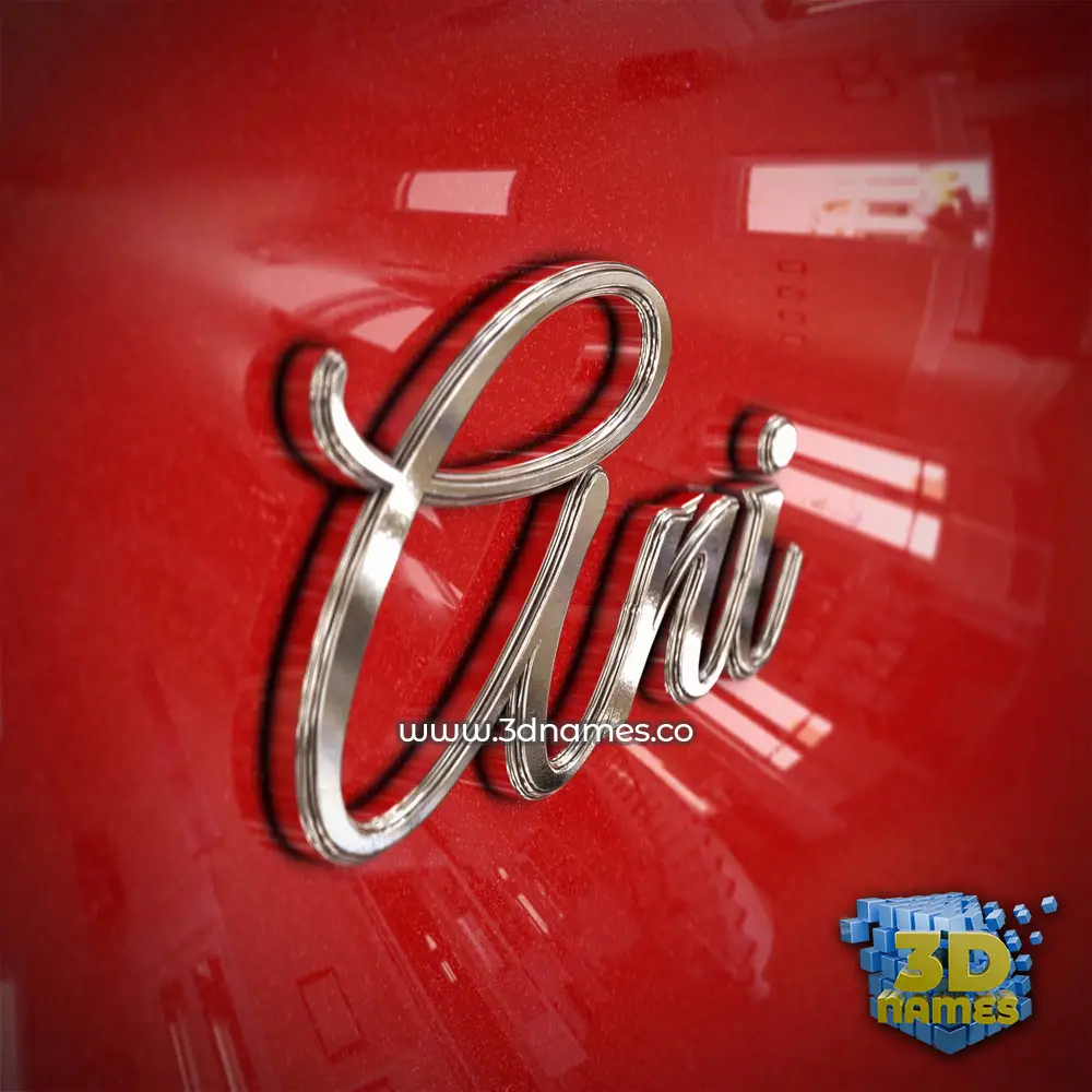 ani in Car Paint style - 3D name wallpaper