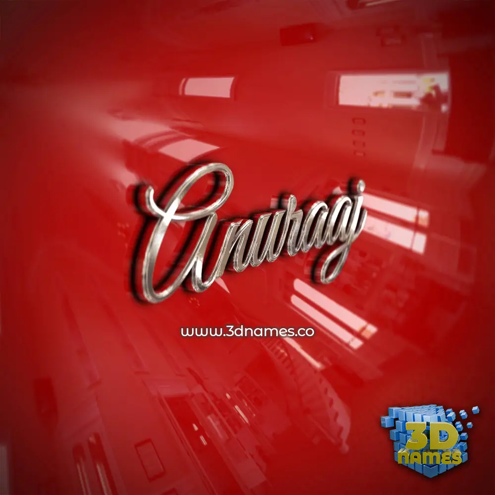 anuraaj in Car Paint style - 3D name wallpaper