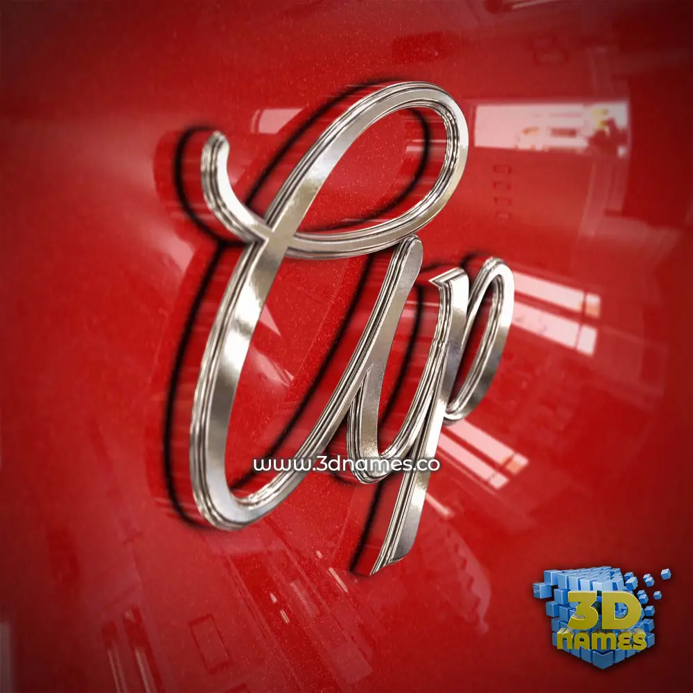 ap in Car Paint style - 3D name wallpaper