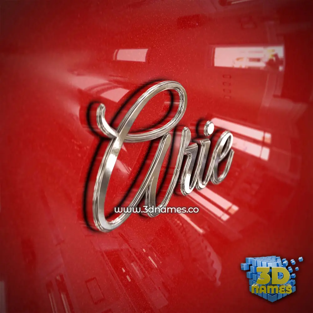 arie in Car Paint style - 3D name wallpaper