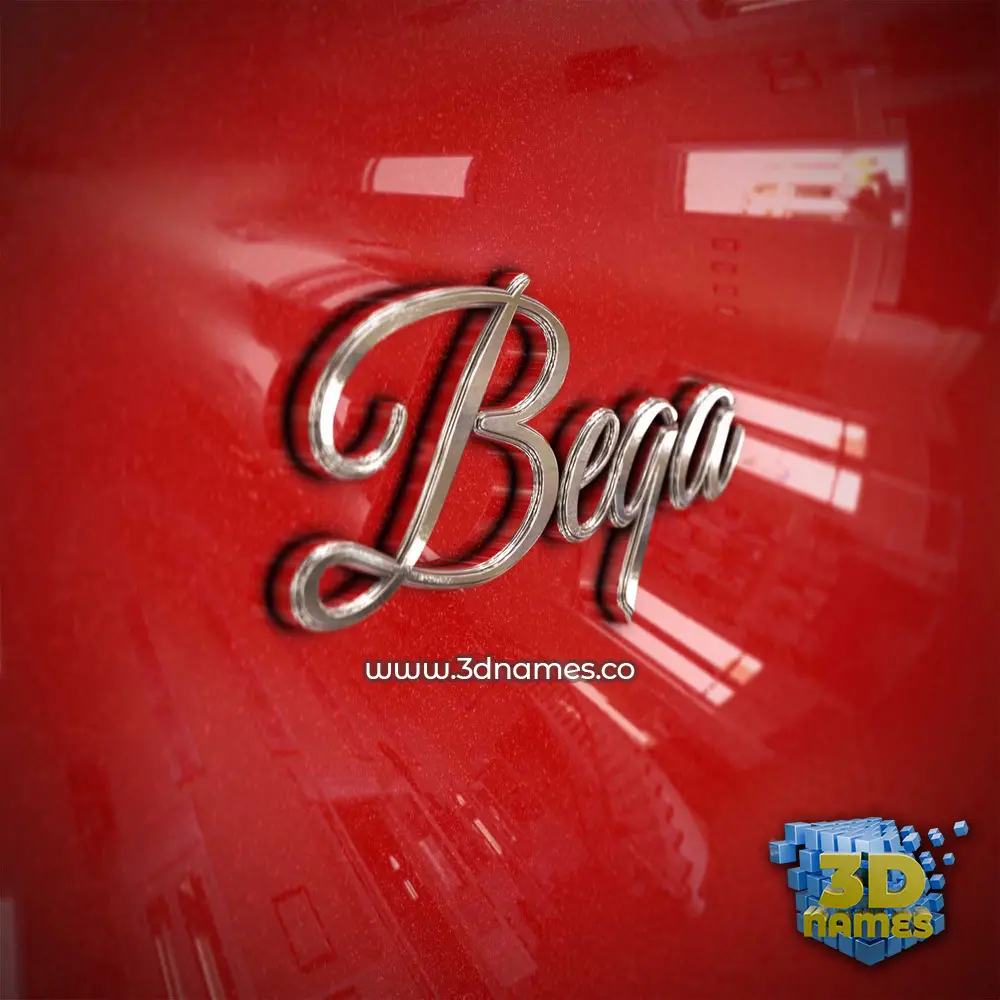 beqa in Car Paint style - 3D name wallpaper