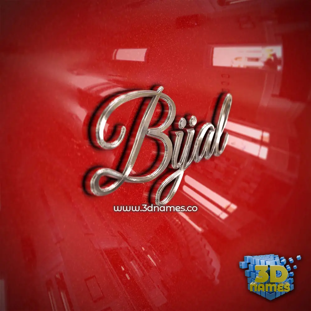 bijal in Car Paint style - 3D name wallpaper