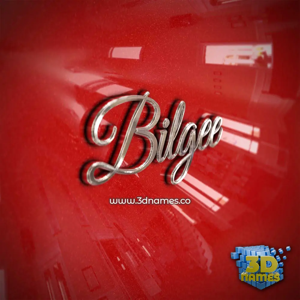 bilgee in Car Paint style - 3D name wallpaper