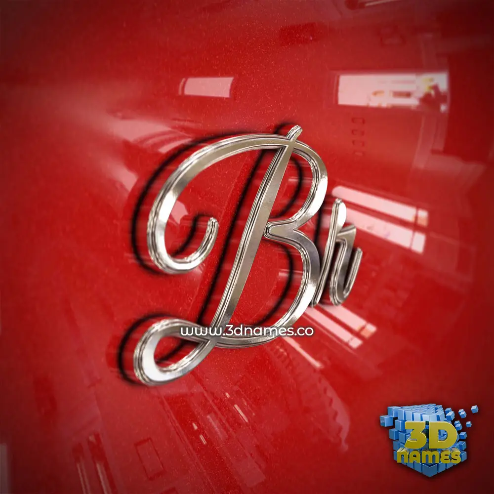 br in Car Paint style - 3D name wallpaper
