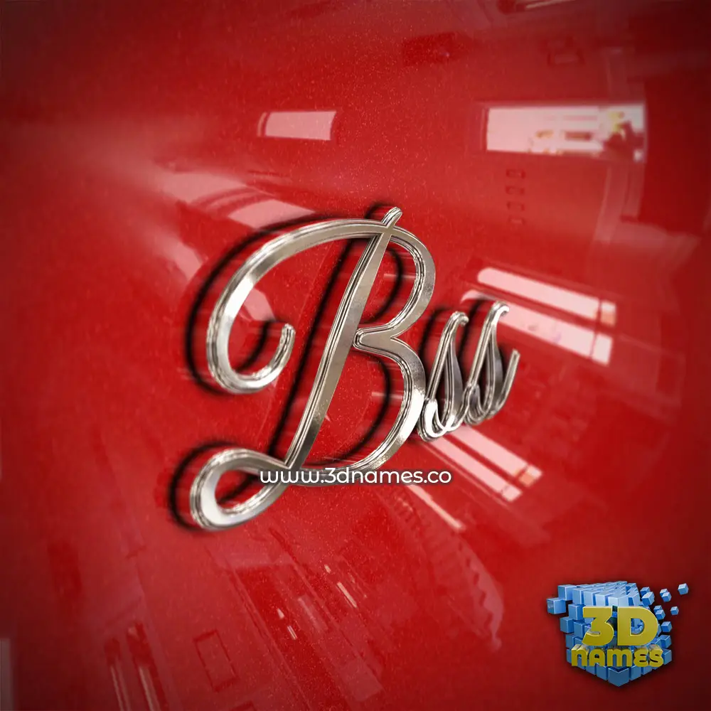 bss in Car Paint style - 3D name wallpaper
