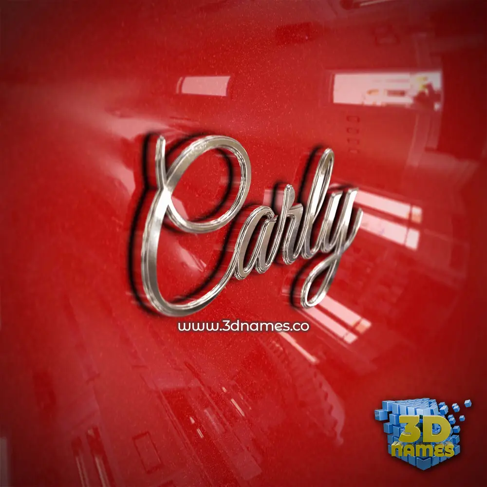 carly in Car Paint style - 3D name wallpaper